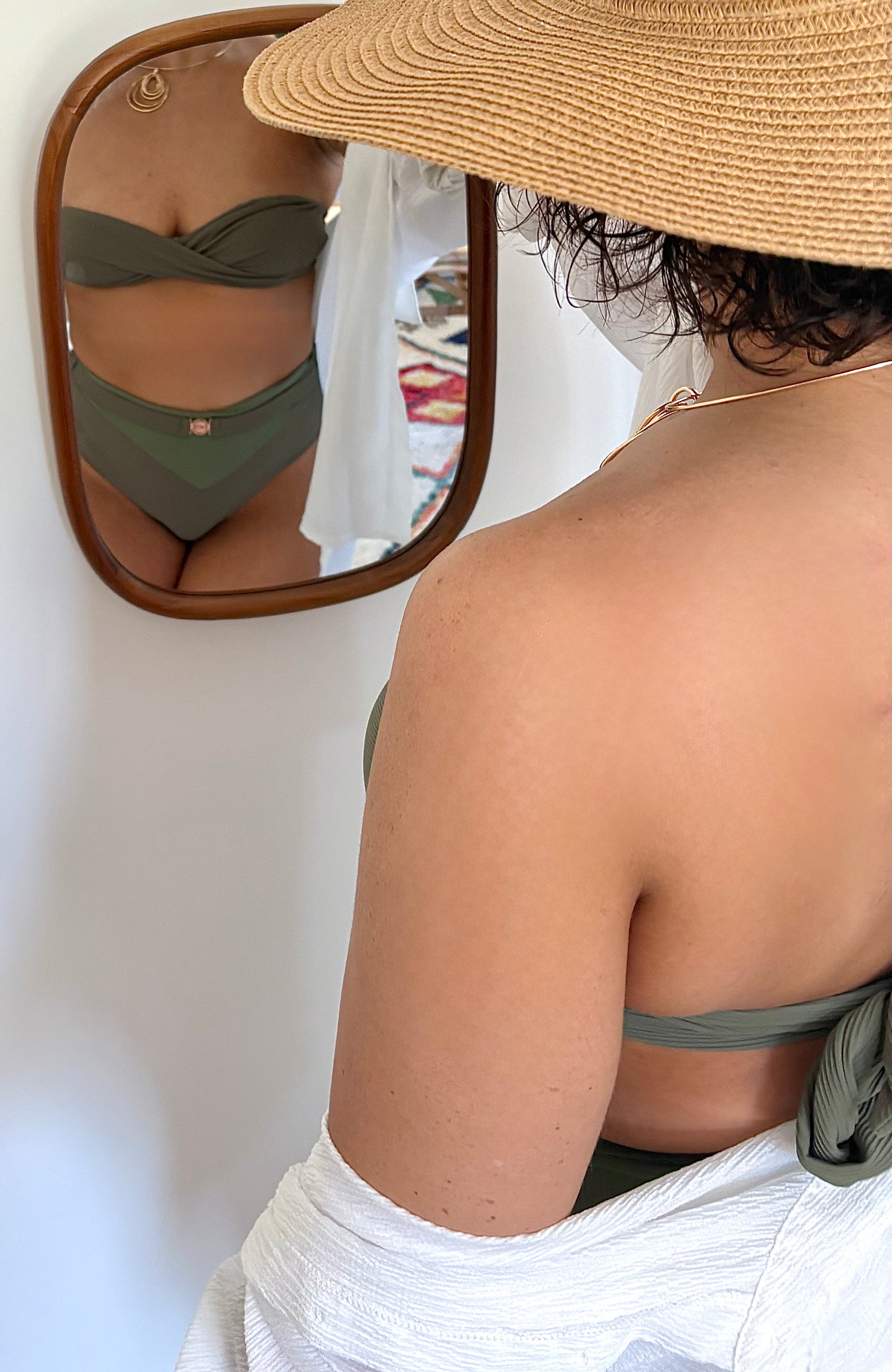 Nusa - Minimalist Khaki Green Bikini Set